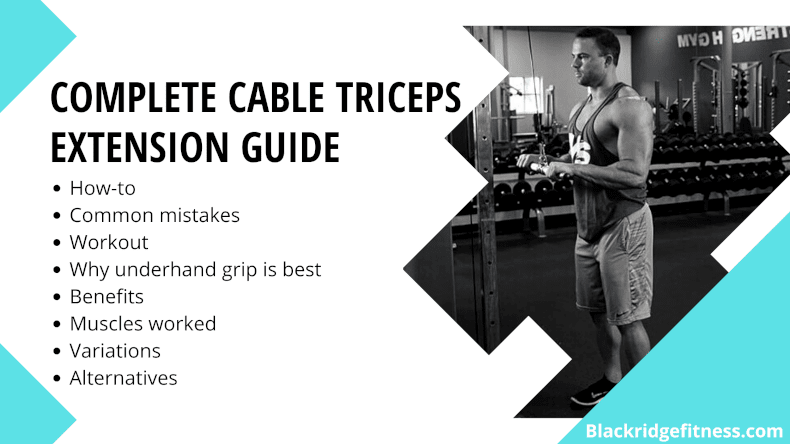 Cable Tricep Extension Guide: Form, Common Mistakes, Benefits & More