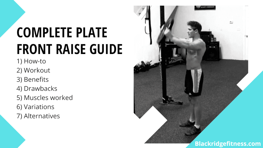 Plate front raise exercise instructions and video