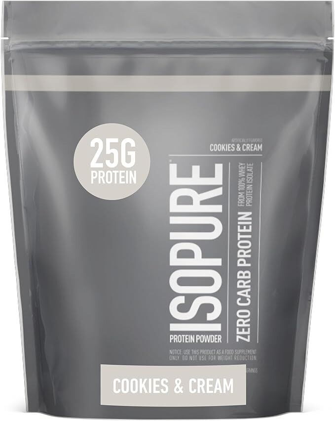 Isopure 20g Protein Drink, 100% Whey Protein Isolate, Flavor